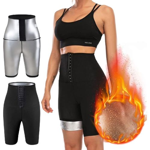 Shorty Sauna Amincissant Femme – Effet Ventre Plat & Cuisses Sculptées