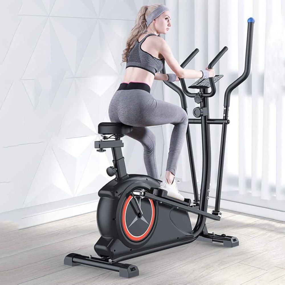 Vélo Elliptique Fitness – Appareil Cardio Multifonction pour Entraînement Complet à Domicile
