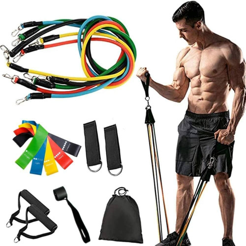 Kit Élastiques de Résistance Fitness – Bandes de Musculation Multifonction pour Entraînement à Domicile Kit Élastiques de Résistance Fitness – Bandes de Musculation Multifonction pour Entraînement à Domicile