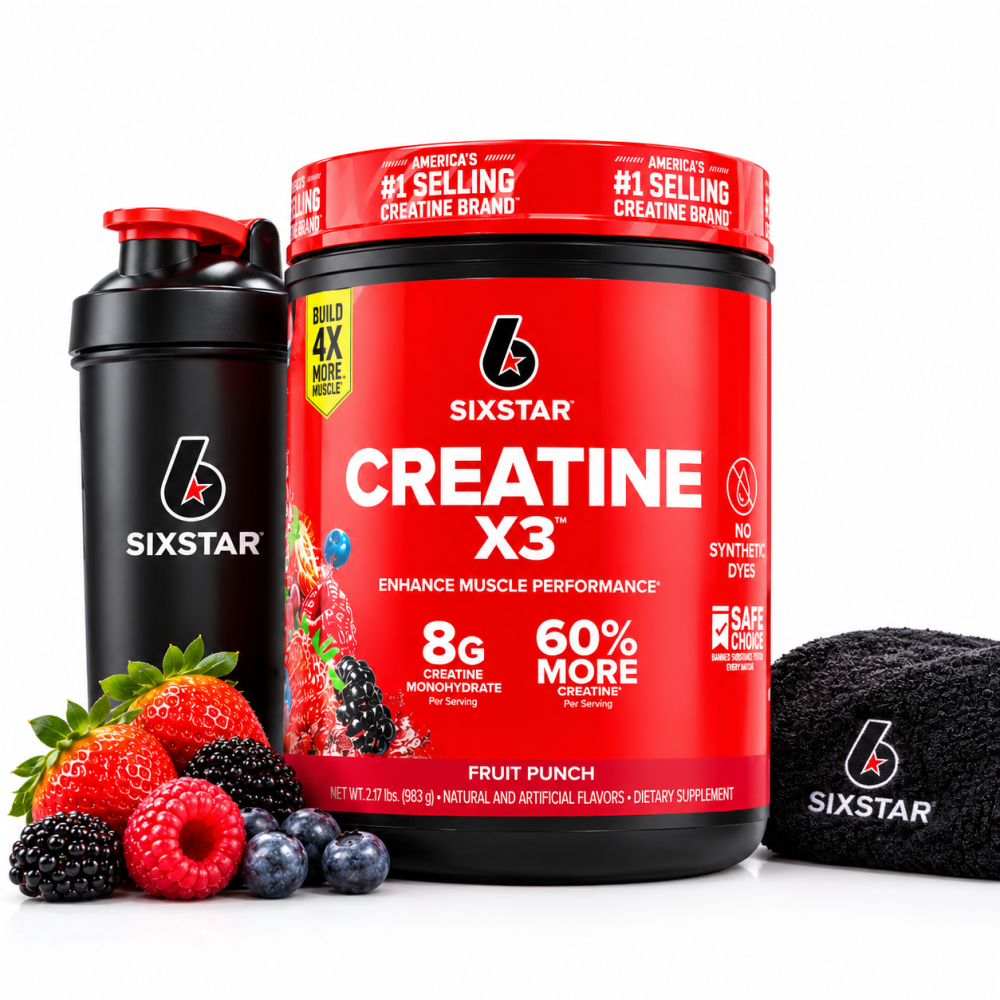 Créatine Six Star Creatine X3 Poudre Haute Performance - Goût Fruits Rouges (983 g) Venant des Etats-Unis 