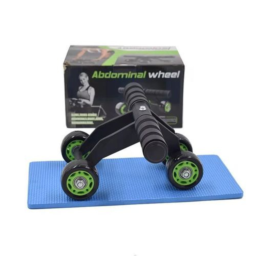 Roue Abdominale 4 Roues Ab Roller Haute Stabilite pour Renforcement Musculaire