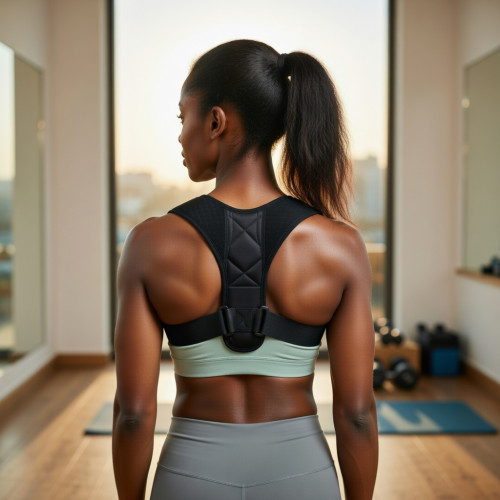 Correcteur de Posture Réglable pour Hommes et Femmes - Ceinture de Soutien Lombaire et Corset de Correction de la Posture