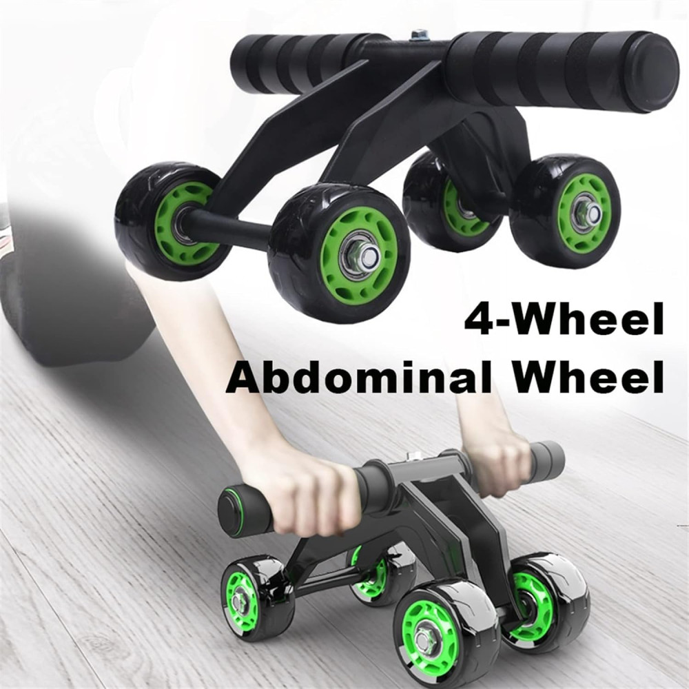 Roue Abdominale 4 Roues Ab Roller Haute Stabilite pour Renforcement Musculaire
