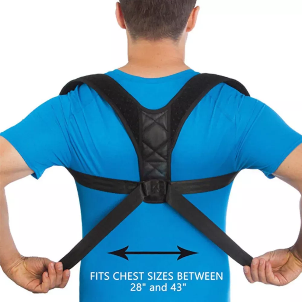 Correcteur de Posture Réglable pour Hommes et Femmes - Ceinture de Soutien Lombaire et Corset de Correction de la Posture