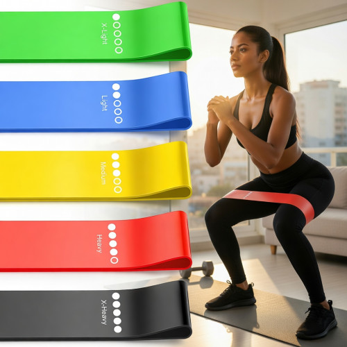 Bandes Élastiques de Résistance Fitness – Kit d’Entraînement Musculation et Renforcement Musculaire Bandes Élastiques de Résistance Fitness – Kit d’Entraînement Musculation et Renforcement Musculaire
