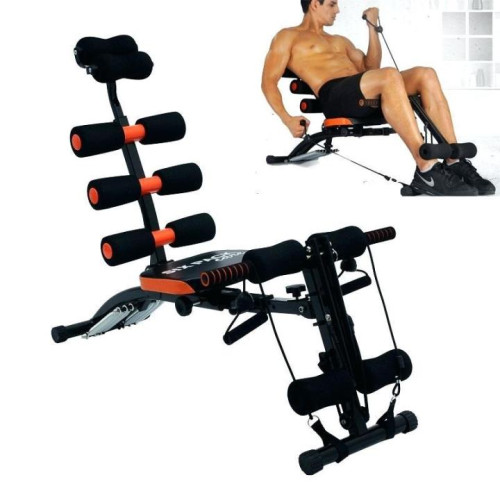 Banc de Musculation Multifonction Six Pack Care – Appareil Abdos & Fitness Complet à Domicile