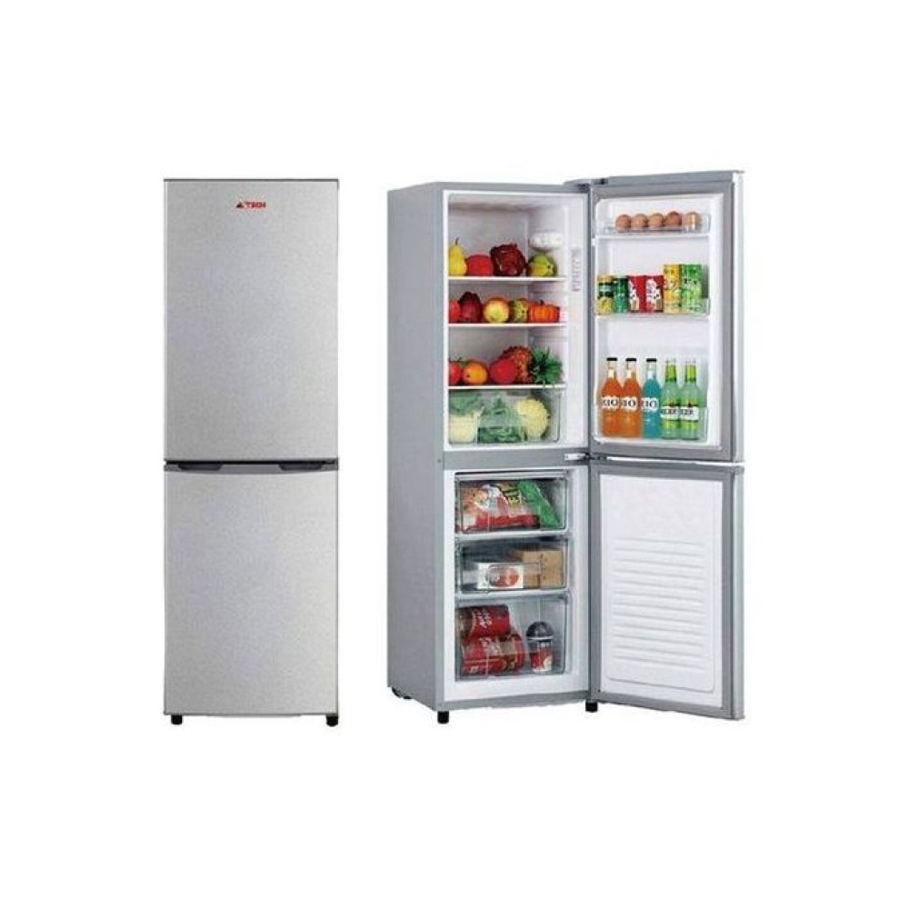 Astech Réfrigérateur Combiné 3 Tiroirs – 162 Litres – Gris – Garantie 1 an – Classe A+