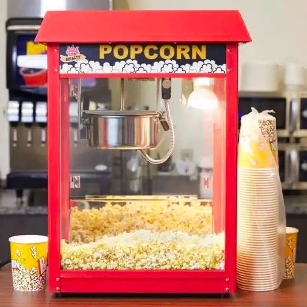 Machine à pop-corn professionnelle rouge pour commerce et maison Machine à pop-corn professionnelle rouge pour commerce et maison