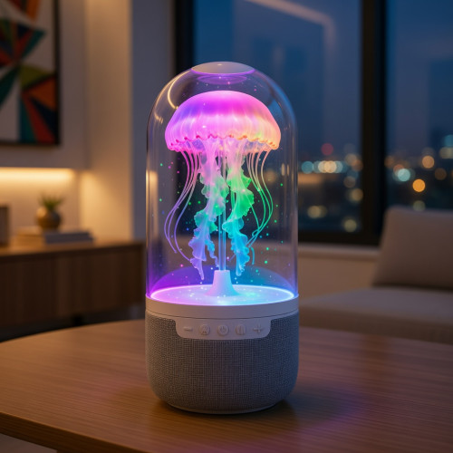 Lampe Méduse Bluetooth – Lumière Magique + Son Puissant Lampe Méduse Bluetooth – Lumière Magique + Son Puissant