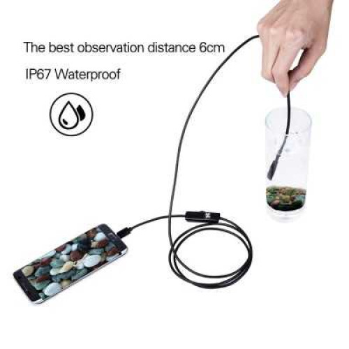 Caméra endoscopique Android Flexible IP67 étanche - 3m