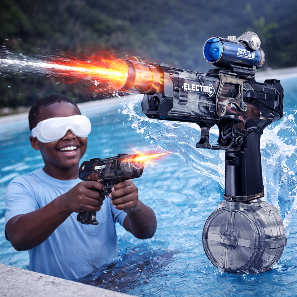 Pistolet à Eau Électrique Haute Pression – Puissance, Style & Domination