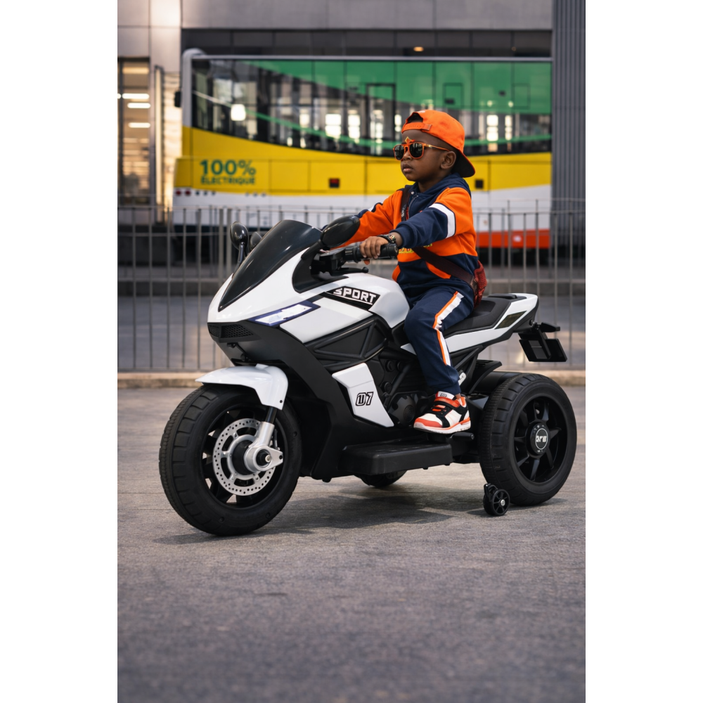 MOTO ÉLECTRIQUE ENFANT 3 ROUES – PUISSANCE, STYLE ET SÉCURITÉ MOTO ÉLECTRIQUE ENFANT 3 ROUES – PUISSANCE, STYLE ET SÉCURITÉ
