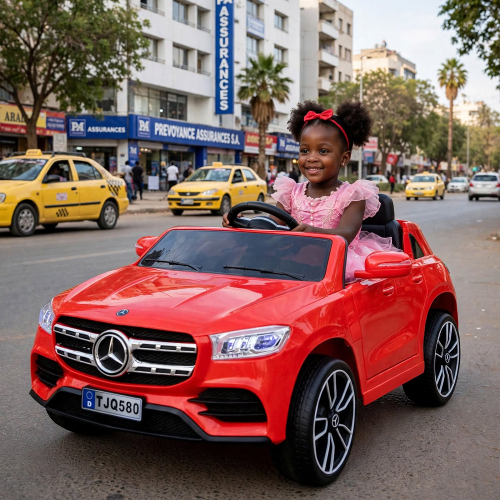  Voiture Électrique pour Enfant Type Mercedes-Benz GLA - Rouge Éclatant (Modèle TJQ580)