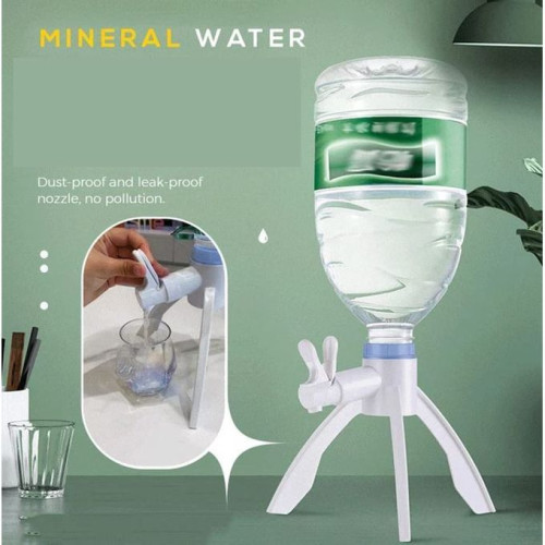Distributeur d’Eau 5L avec Support & Robinet – Pratique & Hygiénique distributeur eau 5L, robinet bouteille eau, support eau maison, distributeur eau pratique Sénégal, fontaine eau bouteille