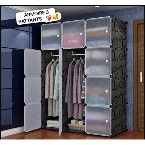 Armoire Modulable avec Portes Transparentes – Placard de Rangement pour Vêtements et Dressing Armoire Modulable avec Portes Transparentes – Placard de Rangement pour Vêtements et Dressing