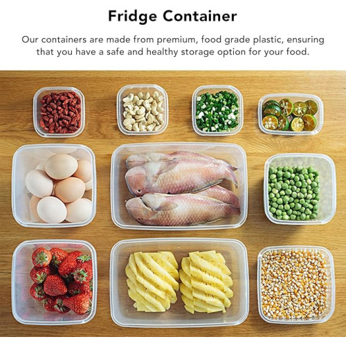 Ensemble de Boîtes Alimentaires Hermétiques – Set de Contenants de Rangement pour Cuisine