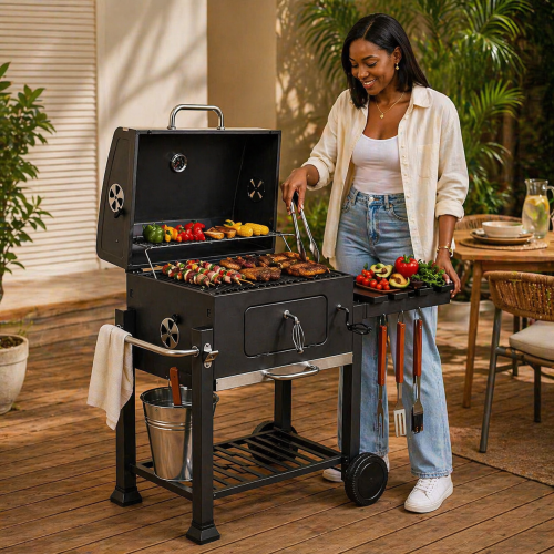 Barbecue au Charbon de Bois Premium - Grillades & Fumage | Mbectemi Barbecue au Charbon de Bois Premium - Grillades & Fumage | Mbectemi