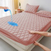 Protège Matelas Imperméable Matelassé et 2 Taies d'Oreiller Rose Poudré
