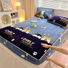 Ensemble couvre-lit matelassé bleu et violet Lovely Fashion - 3 places