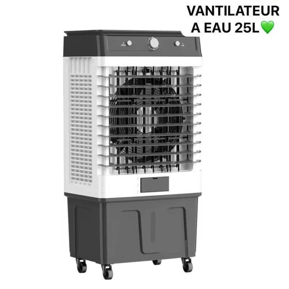 Rafraîchisseur d air par évaporation 25L ventilateur et humidificateur 130W 845mm x 425mm x 310mm Rafraîchisseur d air par évaporation 25L ventilateur et humidificateur 130W 845mm x 425mm x 310mm