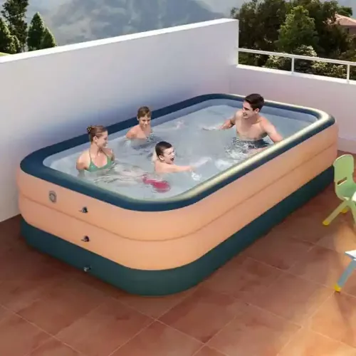 Grand piscine familiale gonflable taille 388x145x58 cm