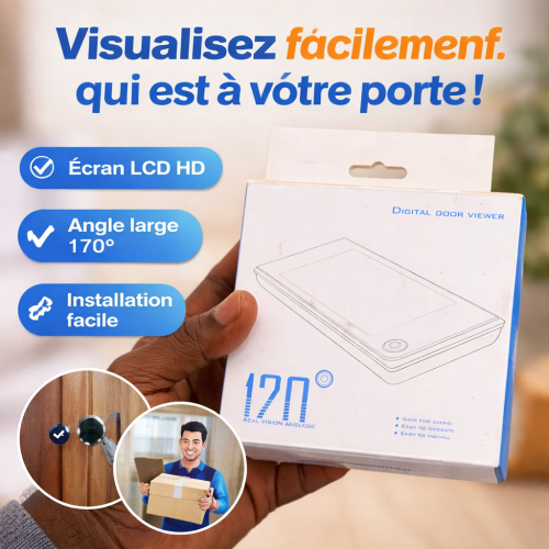 Sonnette Vidéo avec Écran – Caméra de Sécurité Intelligente sonnette vidéo, caméra porte maison, judas numérique, sécurité maison Sénégal, écran porte caméra Sonnette Vidéo avec Écran – Caméra de Sécurité Intelligente sonnette vidéo, caméra porte maison, judas numérique, sécurité maison Sénégal, écran porte caméra