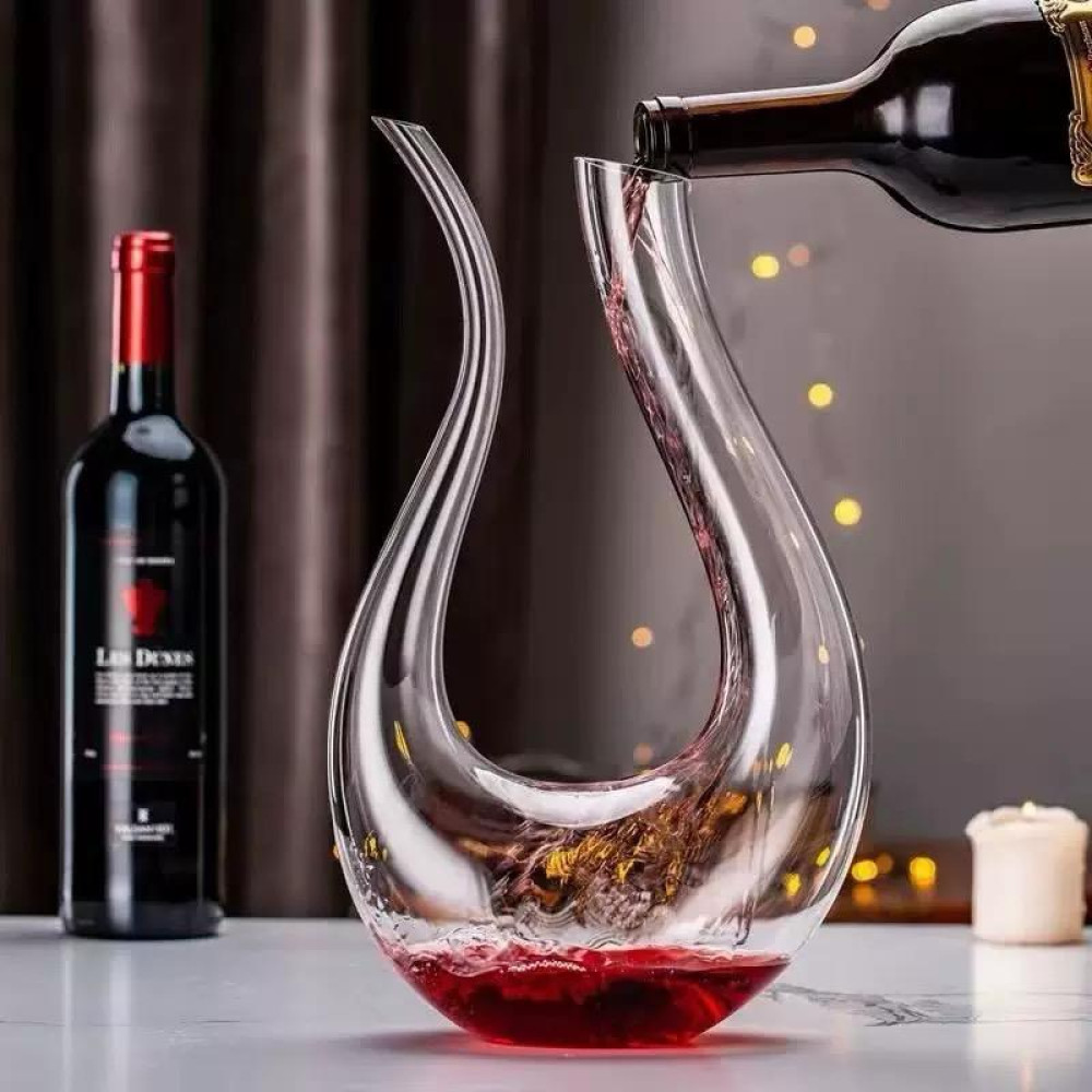  Carafe à Décanter en Cristal "U-Magic" – Design Élégant pour Vin Rouge