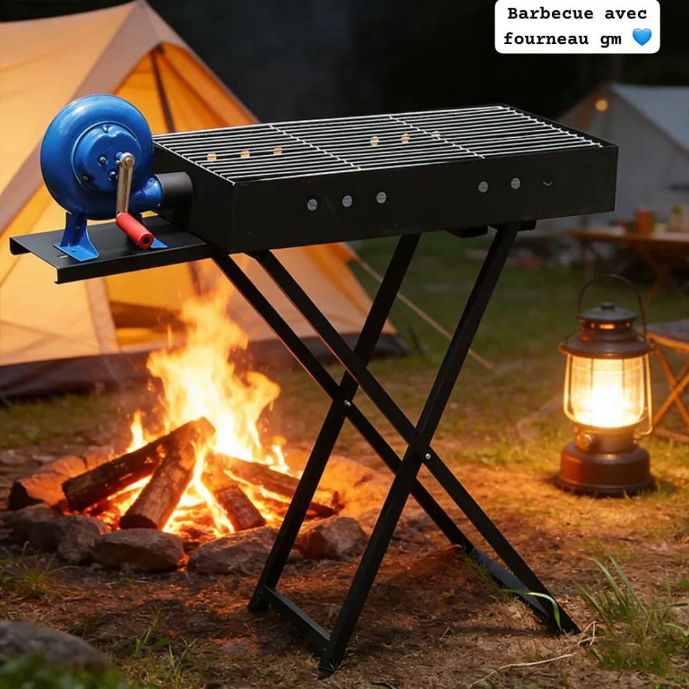 BARBECUE EXPRESS AVEC VENTILATEUR – ALLUMEZ LE FEU EN QUELQUES SECONDES !
