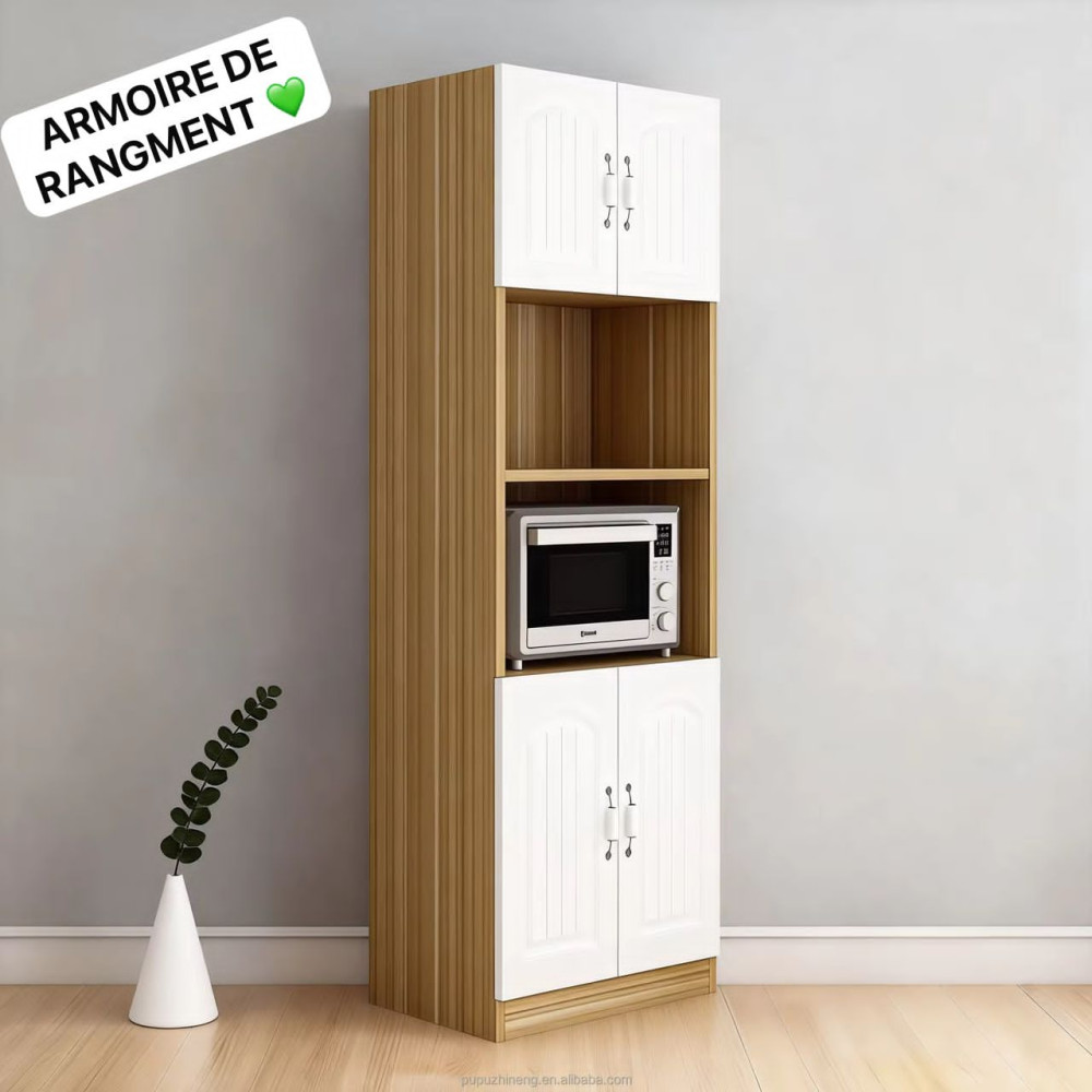 armoire-de-rangement-cuisine-pour-micro-ondes-et-vaisselle-70x40x180cm