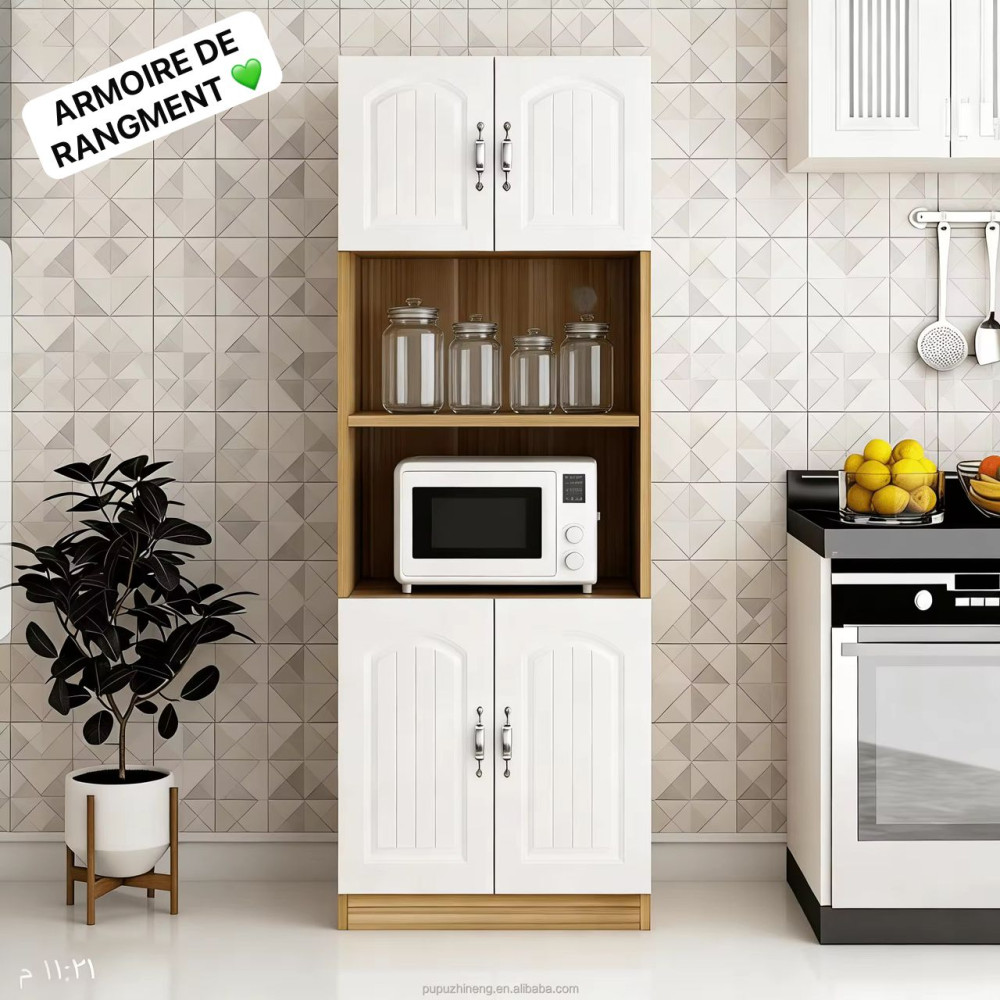 armoire-de-rangement-cuisine-pour-micro-ondes-et-vaisselle-70x40x180cm
