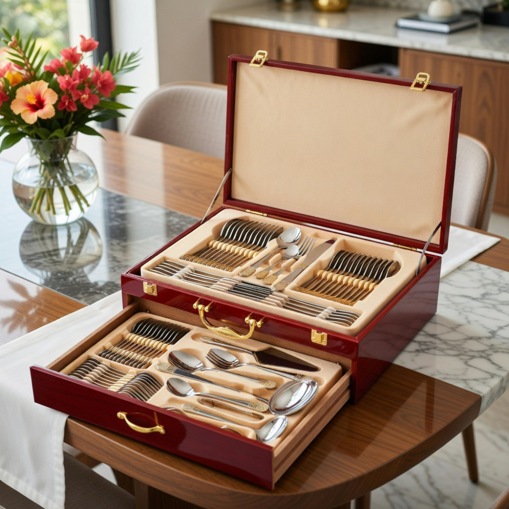 IMPRESSIONNEZ VOS INVITÉS AVEC CE SERVICE DE TABLE HAUT DE GAMME 