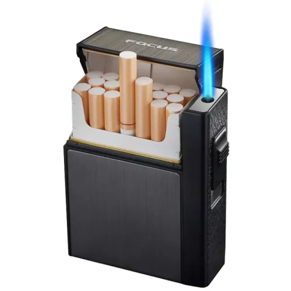 Étui à Cigarettes Automatique avec Briquet Intégré 