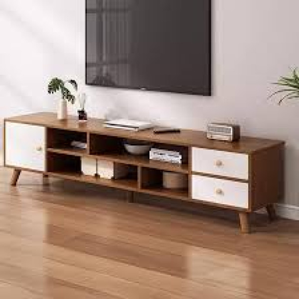 Meuble TV 160cm – Console TV Moderne avec Tiroirs & Étagères