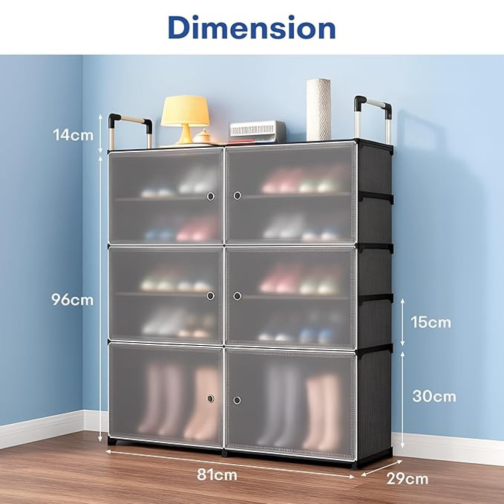 Meuble Range-Chaussures en Plastique G-29 Modulable – Armoire de Rangement Anti-Poussière