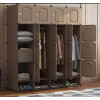 Armoire penderie modulable marron 165x37x165 cm