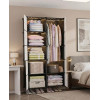 Armoire penderie modulable moderne à plusieurs compartiments