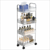 Chariot de Rangement Salle de Bain en Acrylique Transparent