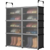 Meuble Range-Chaussures en Plastique G-29 Modulable – Armoire de Rangement Anti-Poussière