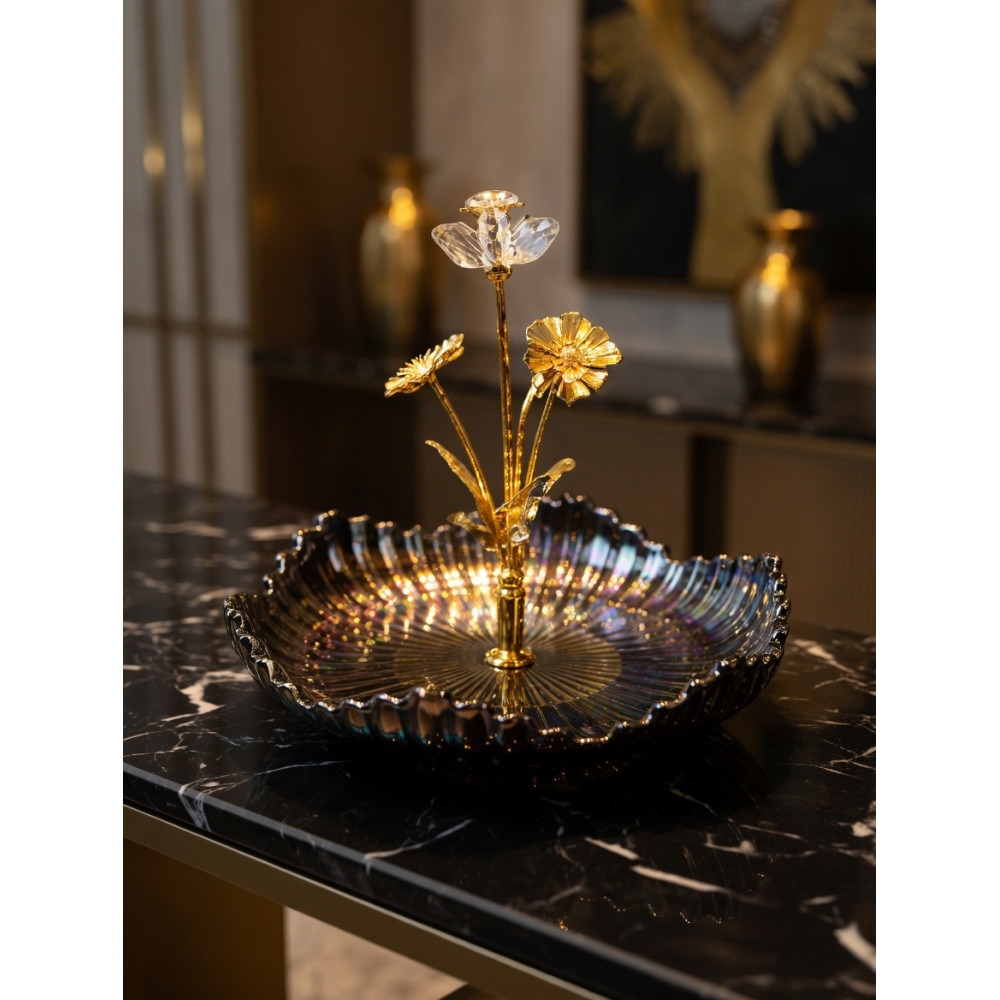 Plateau Décoratif Luxe Doré – Sublime Ton Intérieur Instantanément