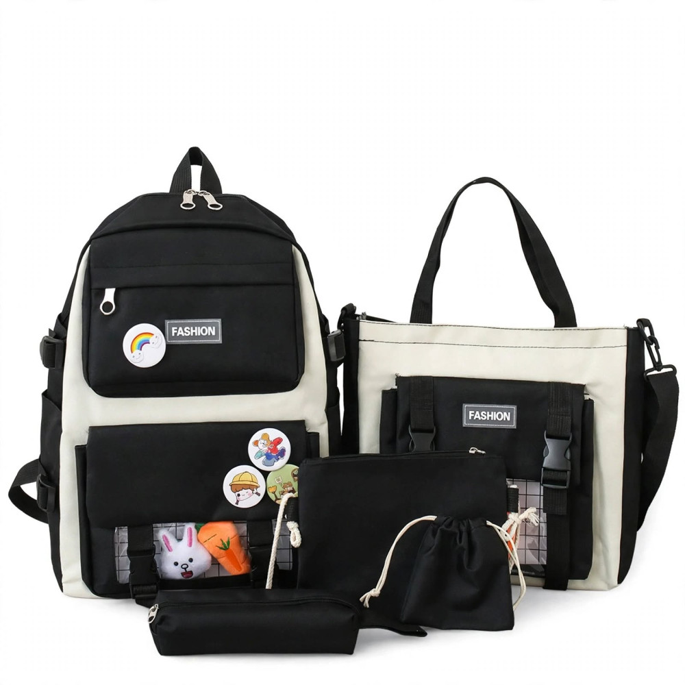 Ensemble de Sacs Scolaires 5-en-1 - Sac à Dos et Sacoches Assorties