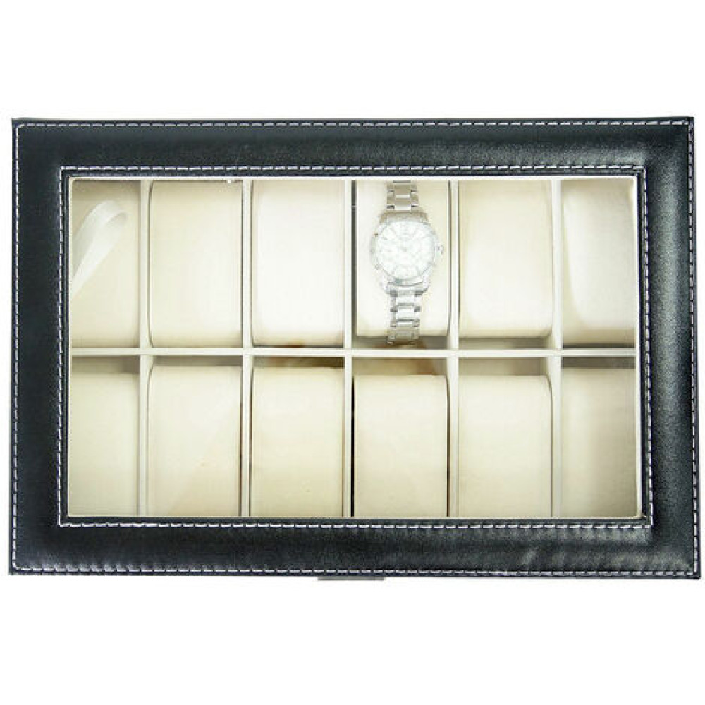 Boîte de Rangement pour 12 Montres – Élégance et Organisation