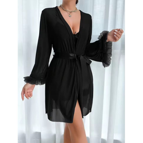 Nuisette Femme Noire Élégante – Lingerie Moderne Confort & Style nuisette femme noire  lingerie femme élégante  nuisette confortable femme  vêtement de nuit femme  nuisette moderne noire  lingerie légère femme  tenue de nuit élégante