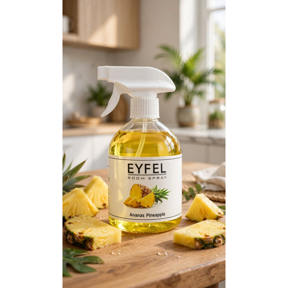 Désodorisant Spray d'Intérieur EYFEL Room Spray – Parfum Ananas (Pineapple) - 500 ml