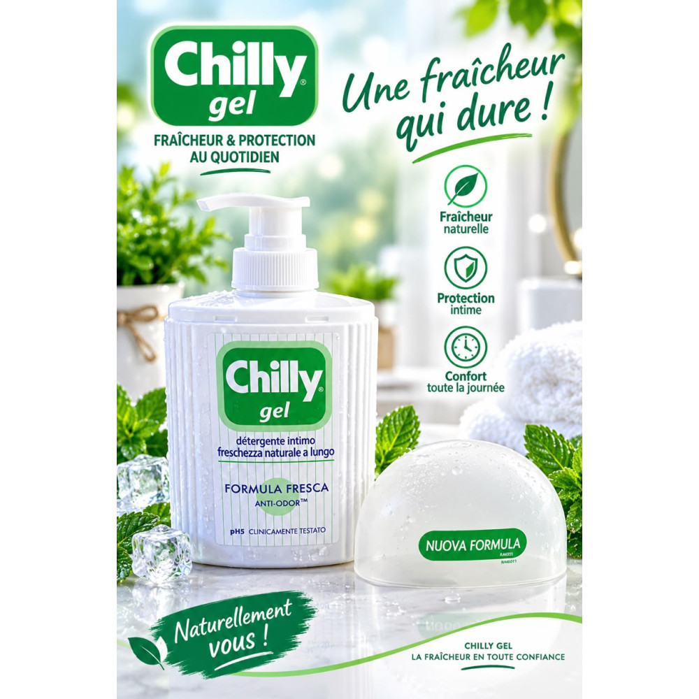 Chilly Gel Fresh - Gel Nettoyant Intime Rafraîchissant