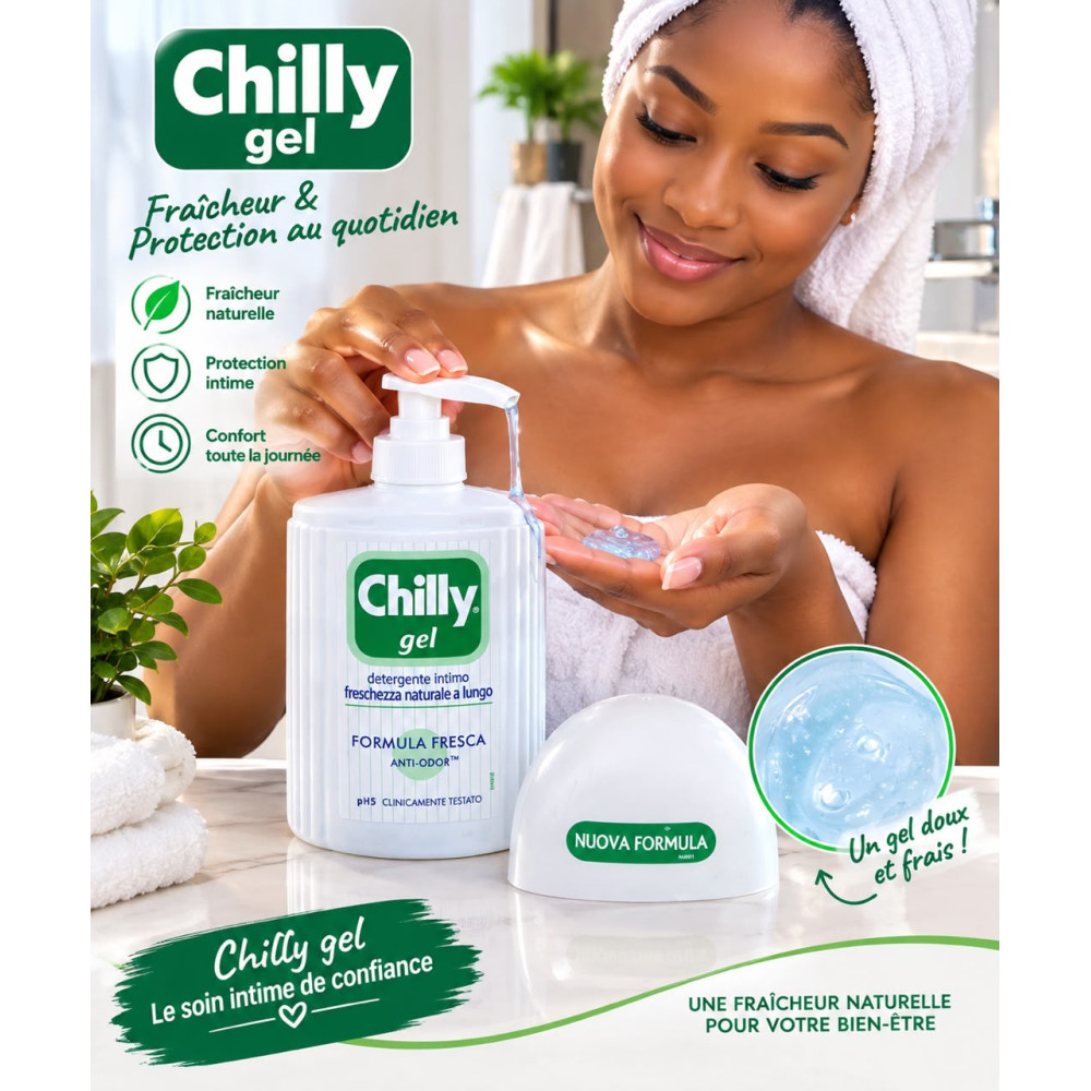 Chilly Gel Fresh - Gel Nettoyant Intime Rafraîchissant