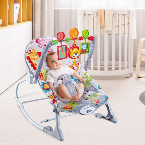 Transat Bébé avec Arche de Jeux – Chaise Balancelle Confortable pour Nouveau-né