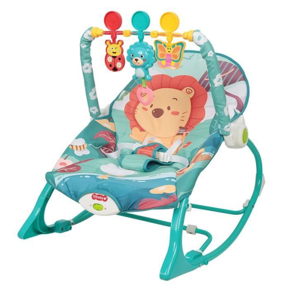 Transat Bébé avec Arche de Jeux – Chaise Balancelle Confortable pour Nouveau-né