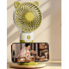 Mini Ventilateur de Bureau Rechargeable USB avec Oreilles de Chat Mignonnes
