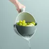 Nouveau Bol de Lavage Double Couches pour Fruits et Légumes