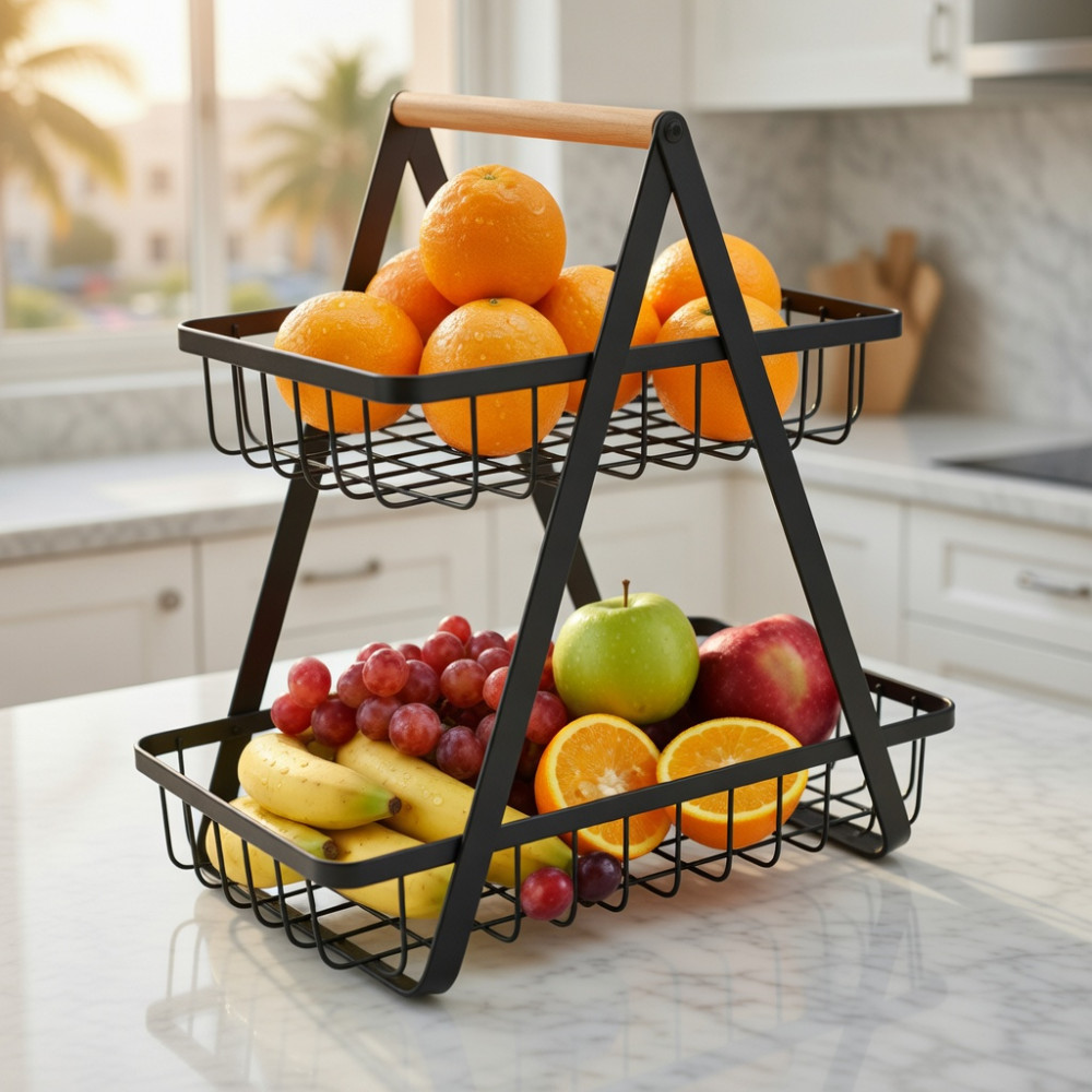 PETITE CORBEILLE A FRUIT DESIGN 2 ETAGES